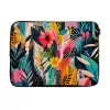 Schilderij - Abstract - Bloemen - Roze laptophoes neopreen klein -3d