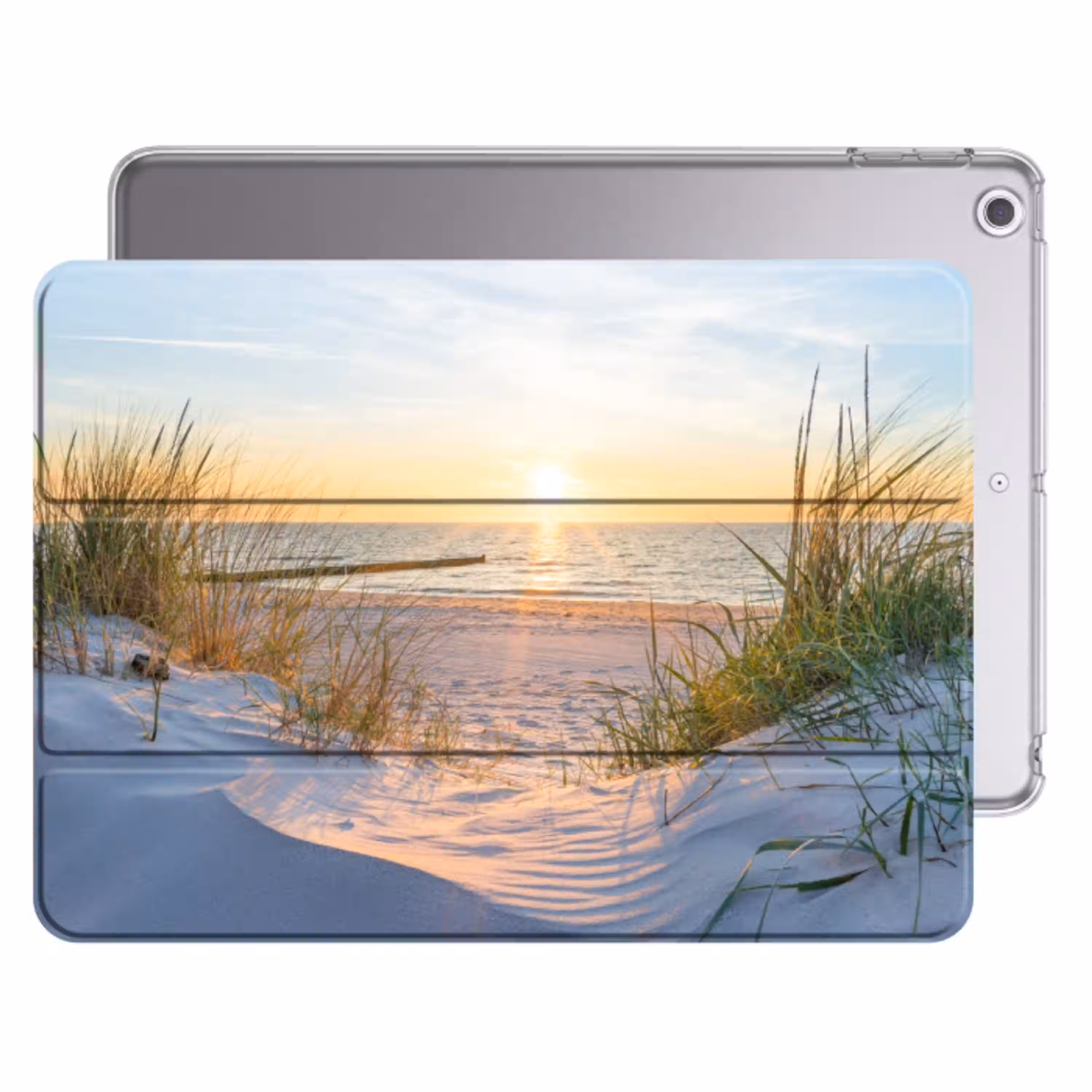 Strand - Zon - Duin - Gras - Zand - Horizon Apple iPad 2017 middel -threedimensional_3d_global