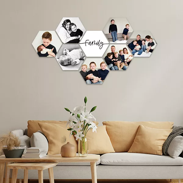 Gratis hexagon 8 stuks