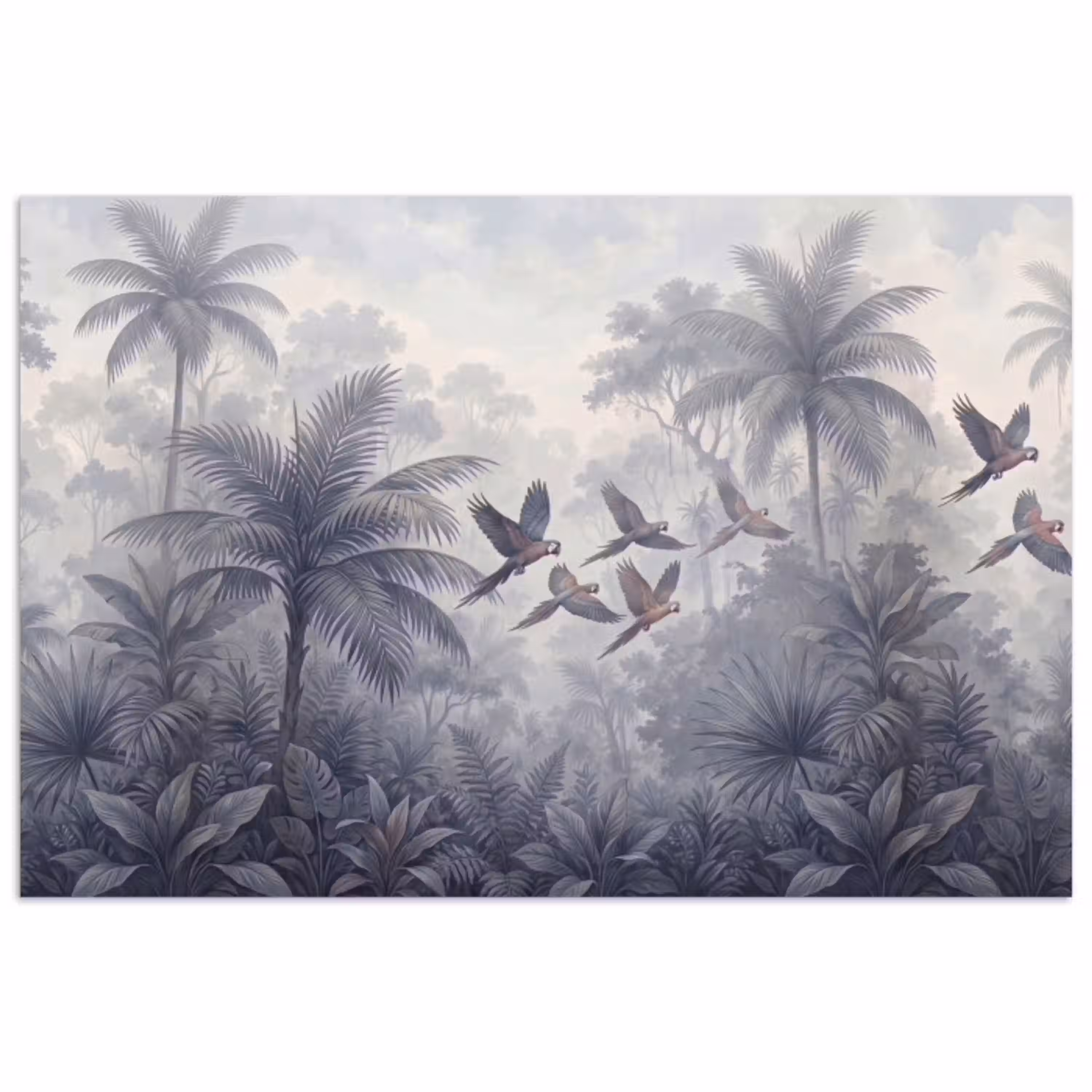 Vogel - Vliegend - Jungle - Vintage - Dieren poster papier klein -3d