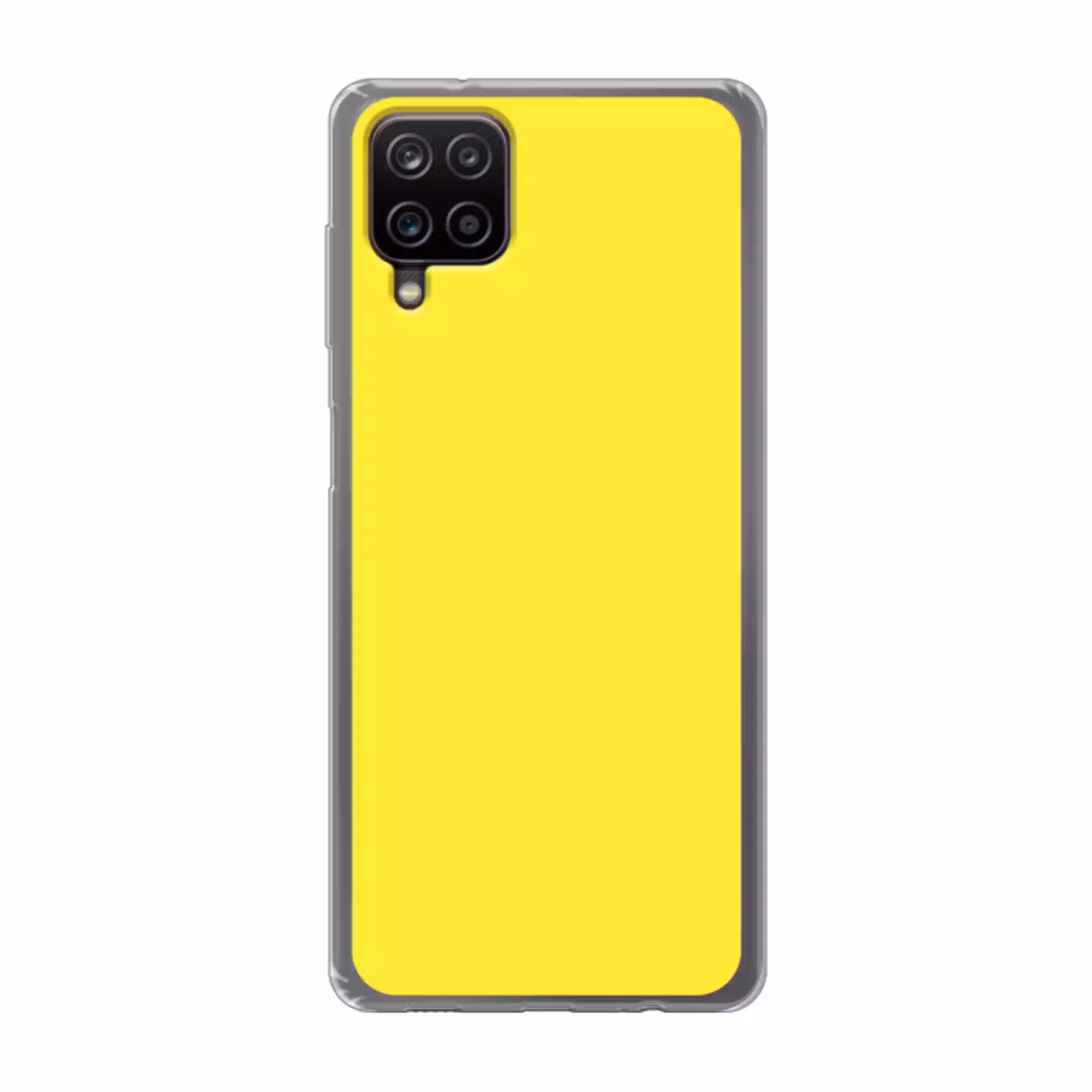 Soft - Custard - Geel Telefoonhoesje Samsung Galaxy A12 klein 372 -3d