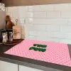 Yes fun - Groen - Roze - Stippen Inductie beschermer vinyl 3mm klein -sfeer3