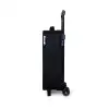 Regenbogen op een roze achtergrond Kinderkoffer - Zwart klein -productfoto_zijkant