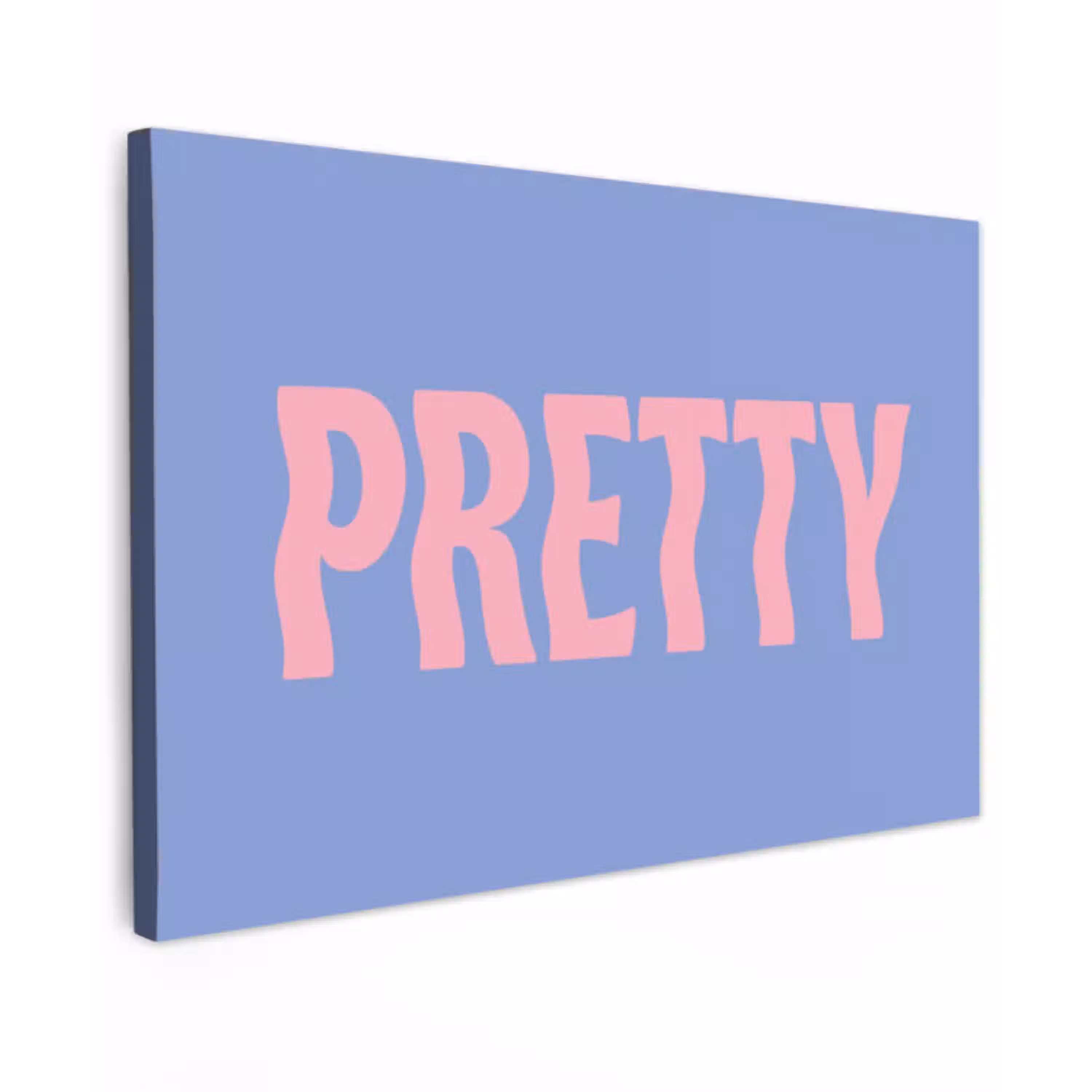 Pretty - Roze - Blauw - Golvend canvas 2cm klein -z3d