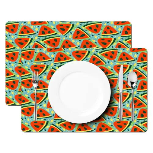 Watermeloen - Zomers - Fruit Placemat vinyl groot 368 -zzsfeer2_Kitchenyeah-website