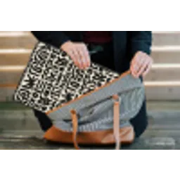 Geometrisch - Figuren - Zwart laptophoes neopreen klein 279 -tas