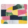 Abstract - Roze - Lappen - Vormen - Geel muismat rubber klein -3d