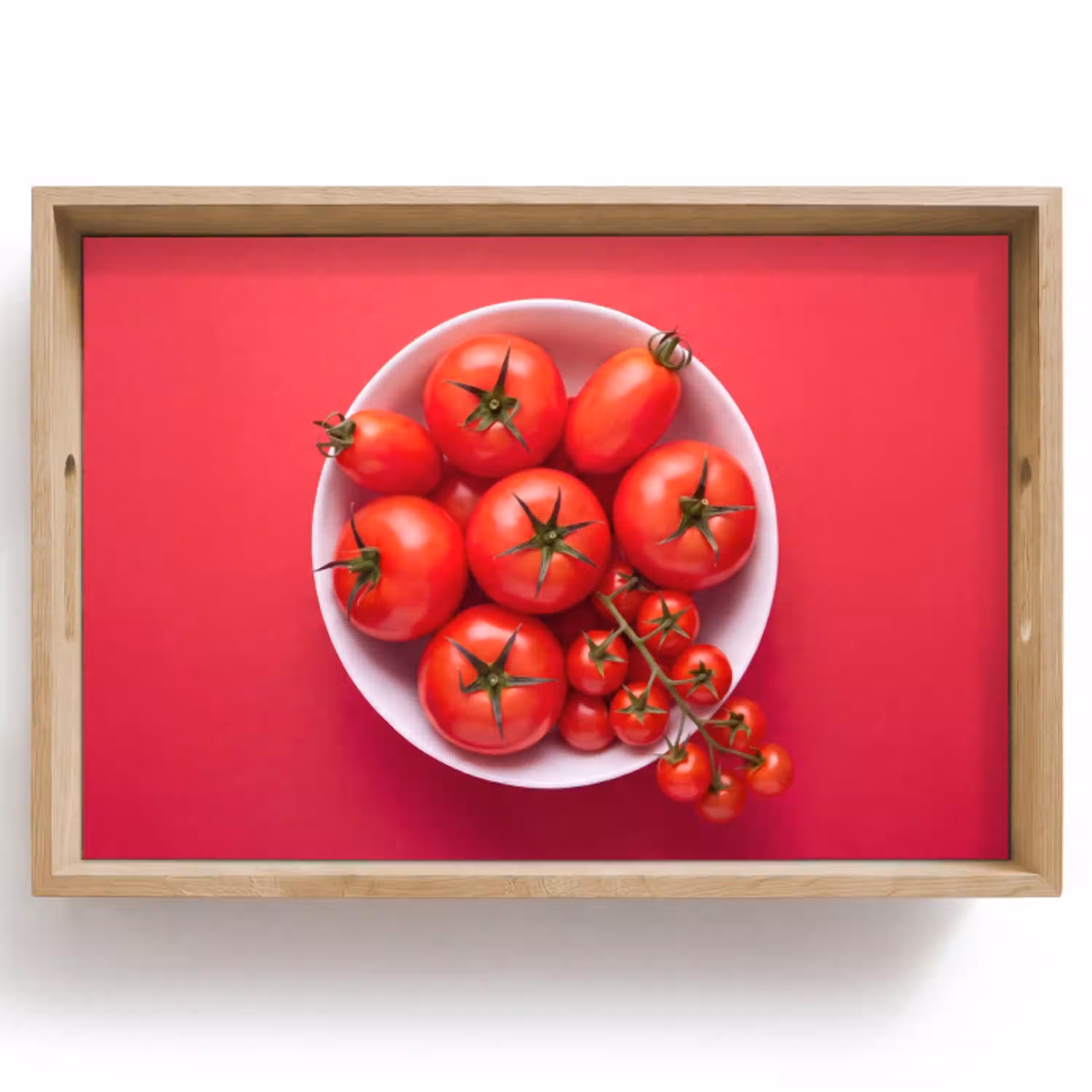 Eten - Kom - Rood Dienblad Rechthoek middel -z3d_shopping