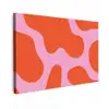 Vlekken - Rood - Roze - Patroon - Minimalistisch canvas 2cm klein -z3d