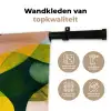 Abstract - Geel - Roze - Groen Wandkleed katoen klein -sfeer2