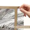 Palmboom - Tropisch - Zwart - Wit Light Box met batterij (Wandlamp) middel -USP_websiteprintNL