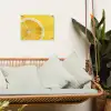 Citroen - Geel - Zonnig tuinposter los doek klein -sfeer7