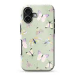Vlinders - Insecten - Groen - Kleurrijk Toughcase MagSafe Apple iPhone 17 klein -3d