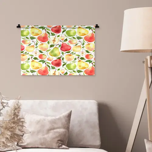 Patroon - Appels - Peren Wandkleed katoen klein 269 -sfeer4