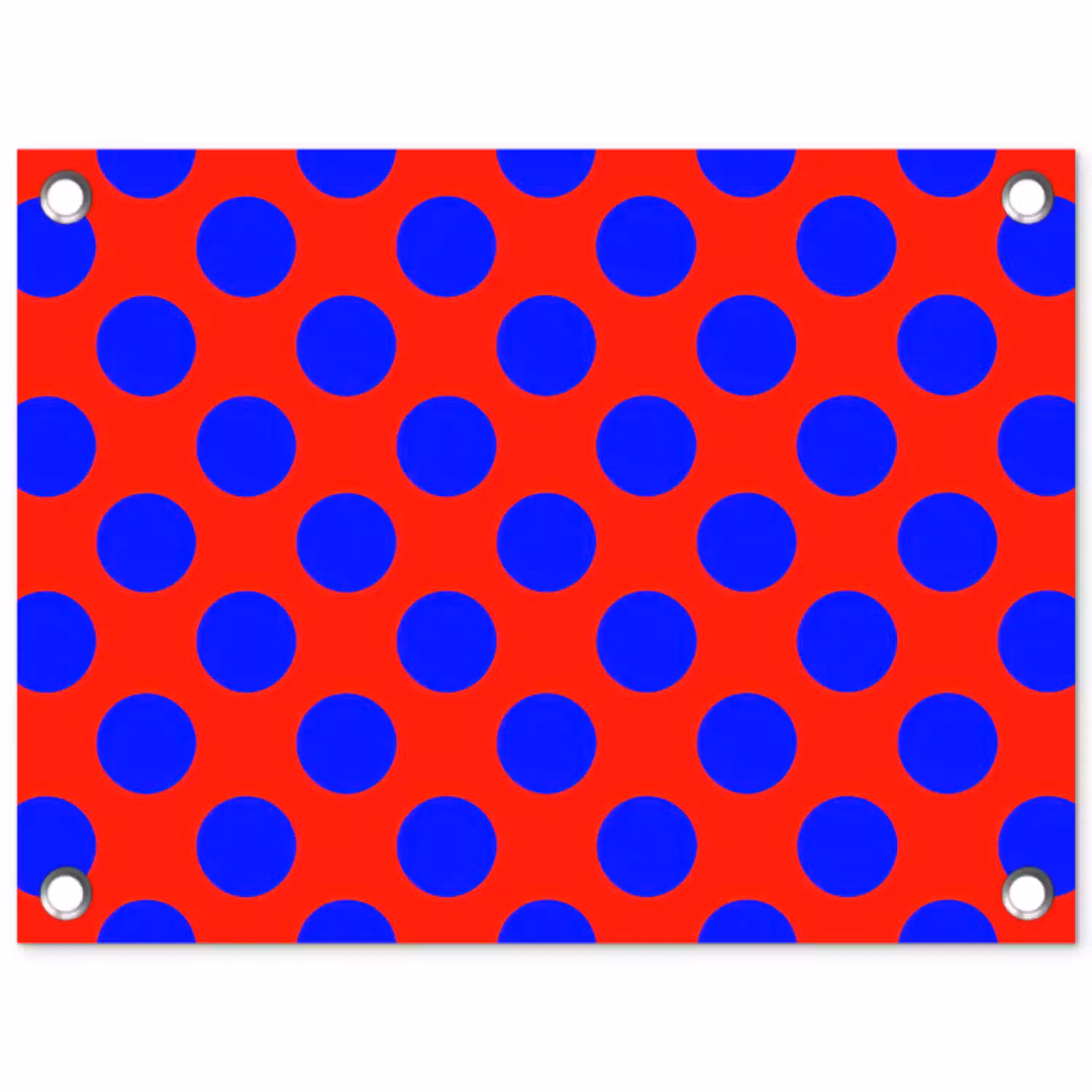 Dots - Klassiek - Rood tuinposter los doek klein 239 -3d