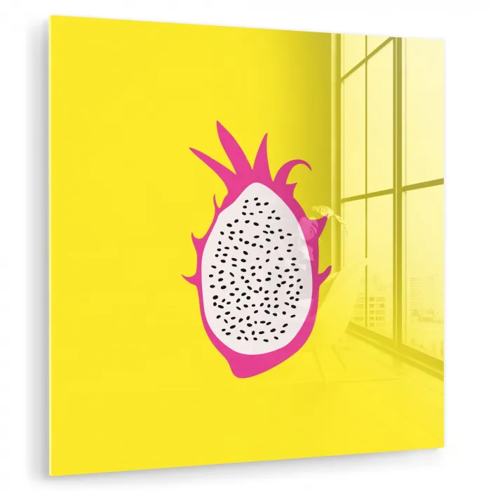 Illustratie - Drakenvrucht - Kleurrijk plexiglas 5mm klein -zzzproduct_nieuw