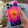 Roze - Dahlia - Kleurrijk Hoesje iPhone 16 Pro Max met koord klein -sfeer3