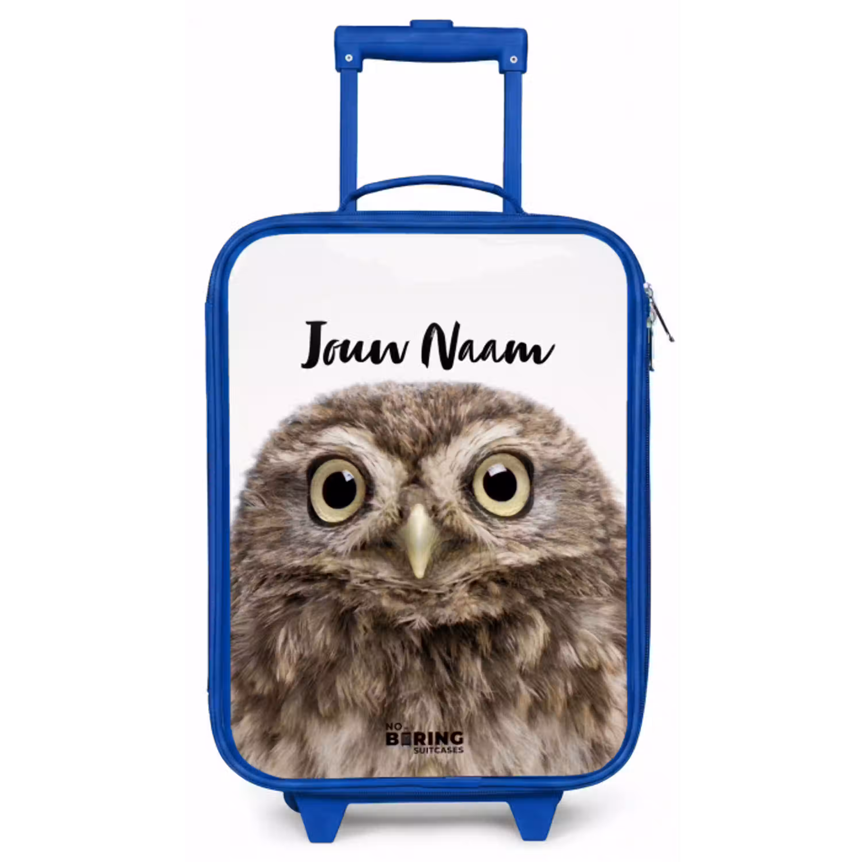 Ulke Uil Kinderkoffer - Blauw klein -zz3dotto