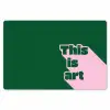 This is art - Schaduw - Roze Placemat vinyl groot -zzsfeer1_Kitchenyeah-website
