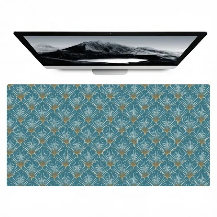 Symmetrisch - Patroon - Blauw Muismat XXL klein 681 -zzz3d