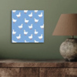 Ganzen - Elegant - Blauw aluminium wit klein 46 -sfeer2