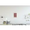 Red - Cheers - Decoratie - Beige textielposter latten blank klein -kinderkamer
