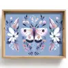 Vlinder - Vleugels - Stippen - Bloemen Dienblad Rechthoek middel -z3d_shopping