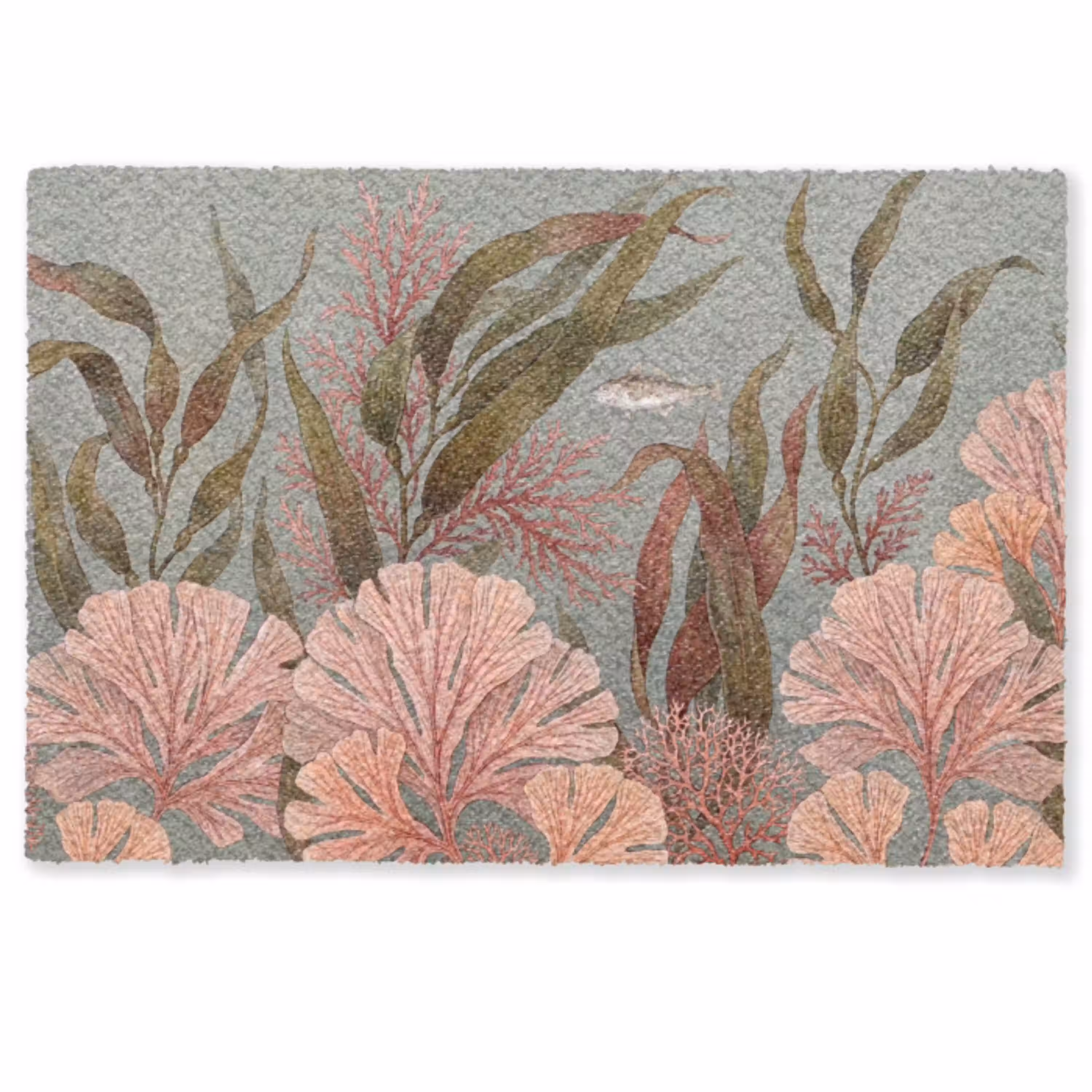 Onderwater - Planten - Vis - Vintage - Groen Deurmat klein -zkaufland3d