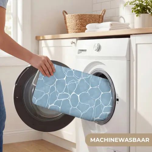 Organisch - Patroon - Blauw Badmat klein 997 -USP_WasbaarNL