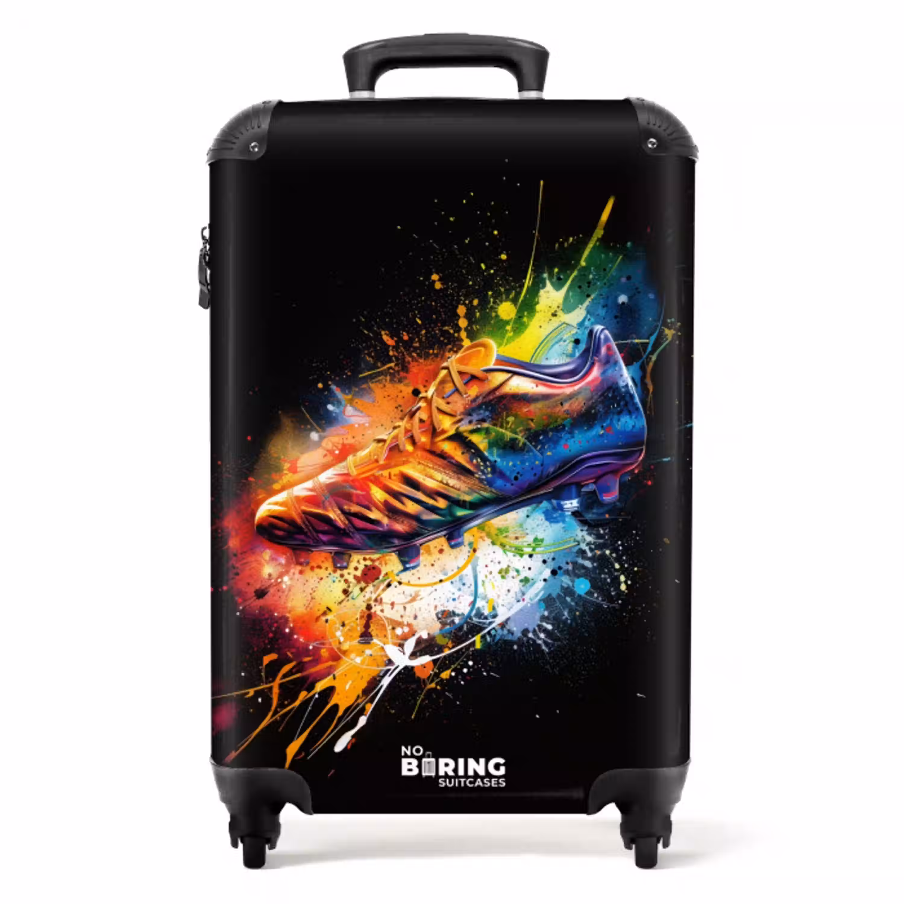 Kleurrijke voetbal schoen NBS - Handbagage koffer - Unisex middel -productfoto_recht