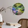 Hortensia- Park - Pad Wandcirkel behangsticker klein -sfeer3