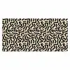 Abstract - Lijnen - Zwart Muismat XXL klein 681 -3d_leeg