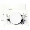 Bergen - Mistig - Water - Wit Placemat vinyl groot -zzsfeer2_Kitchenyeah-website