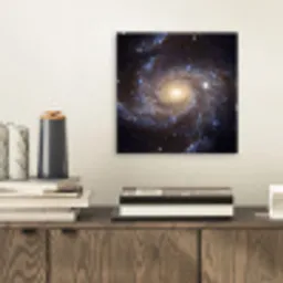 Kosmos - Sterrenstelsel - Donker aluminium wit klein -sfeer1