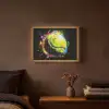 Graffiti - Sport - Tennis - Padel - Bal Light Box met batterij (Wandlamp) middel -sfeer4