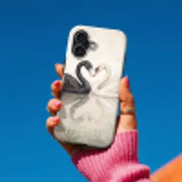 Zwanen - Hartvorm - Dieren Toughcase MagSafe Apple iPhone 17 klein -Sfeer1V