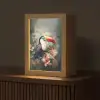 Toekan - Vogels - Bloemen - Planten - Tropisch Light Box met kabel (Tafellamp) klein -z3d_website