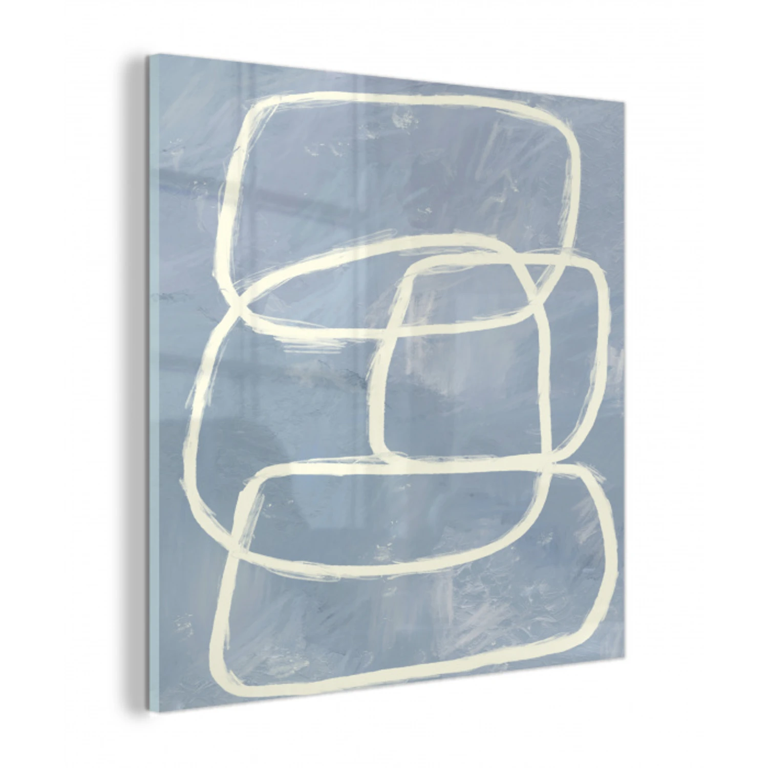 Abstract - Blauw - Kunst plexiglas 5mm klein -z3d