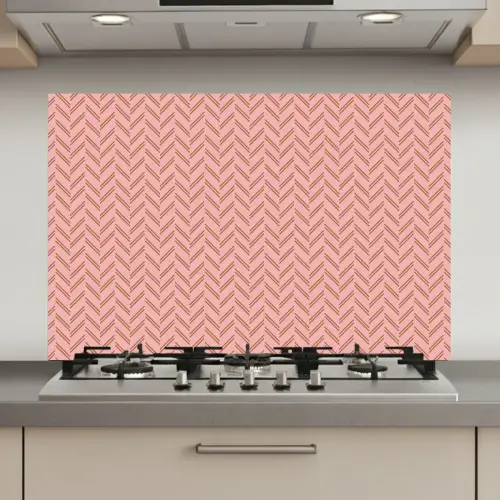 Plaid - Patroon - Visgraad - Roze keuken achterwand spatscherm klein 900 -3d_website