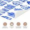 Patroon - Huizen - Blauw deurposter klein 289 -closeup_NL