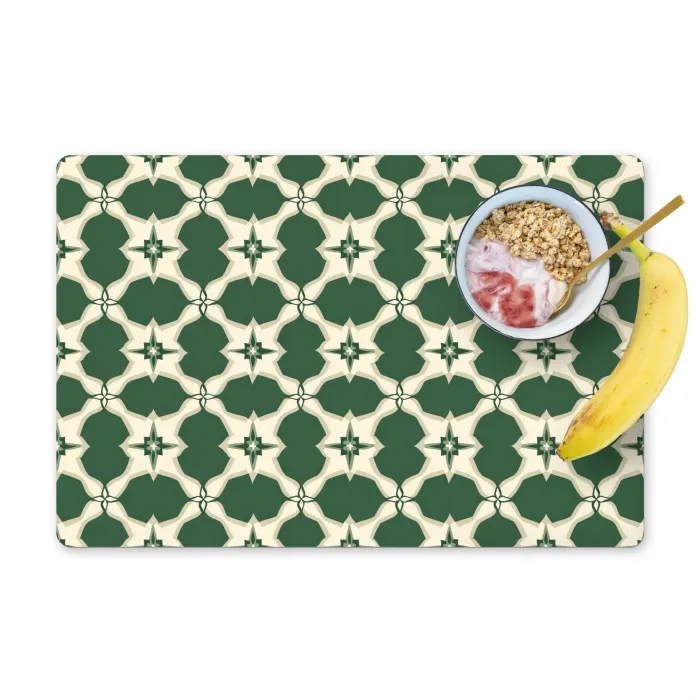 Tegel - Klassiek - Groen Placemat vinyl groot 368 -zzzproduct_Kitchenyeah-website