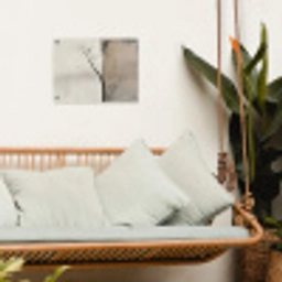 Wabi sabi - Plant - Beige tuinposter los doek klein -sfeer7