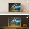 Voetbal - Goal - Sport - Jongens Light Box met batterij (Wandlamp kind) middel -sfeer3_kind