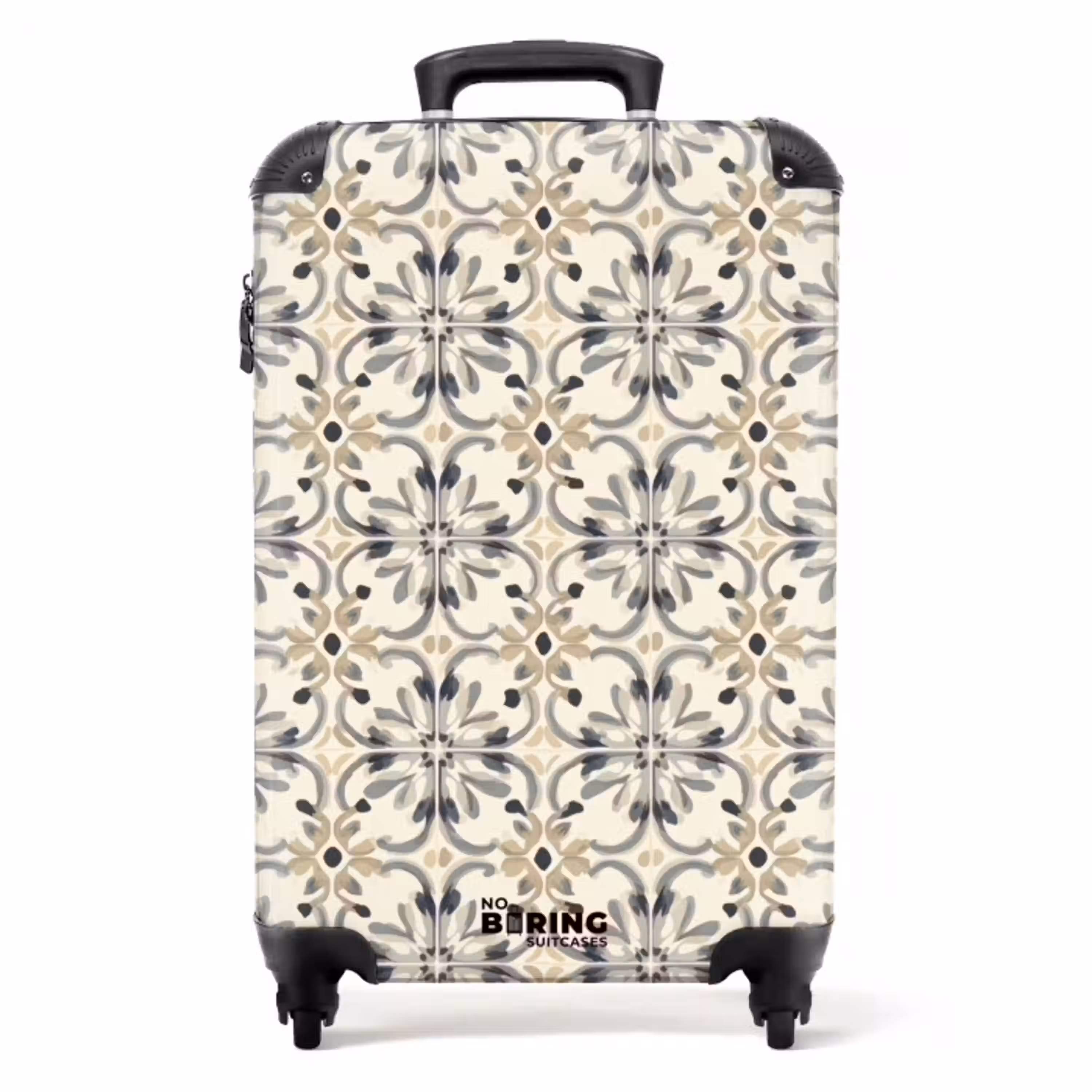 Floraal - Patroon - Kleurrijk NBS - Handbagage koffer - Volwassenen Unisex middel -productfoto_recht