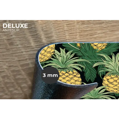 Patroon - Tropisch - Ananas - Illustratie Placemat vinyl groot 368 -closeup