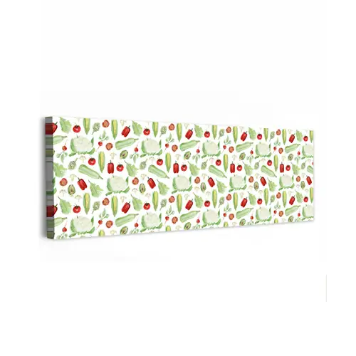 Patroon - Groen - Rood - Groente canvas 2cm klein 828 -z3d