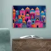 Kleurrijk - Avond - Sprookjesachtig canvas 2cm klein -sfeer4