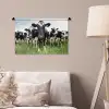 Koeien - Gras - Lente - Dieren - Weiland - Boerderij Wandkleed katoen klein -sfeer4