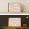 Madeliefjes - Kleurrijk - Pastel Light Box met batterij (Wandlamp kind) middel -sfeer3_kind