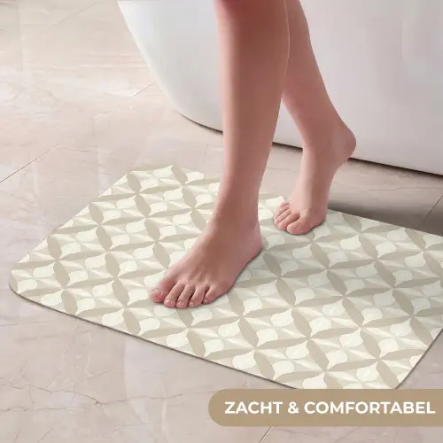 Patroon - Klassiek - Beige Badmat klein 997 -USP_ZachtNL